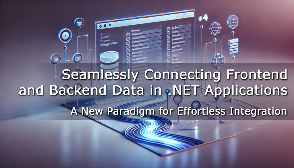 Seamlessly Connecting Frontend and Backend Data in .NET Applications: A New Paradigm for Effortless Integration